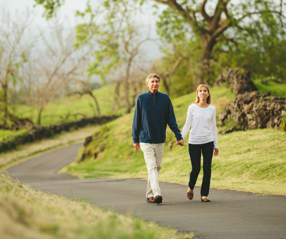 Walking is a wonderful weight-bearing exercise to prevent osteoporosis 